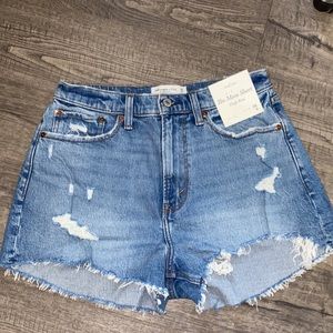 High rise mom shorts